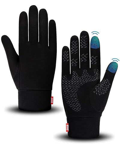 Aegend Lightweight Winter Gloves for Men Women, Warm Running Gloves
