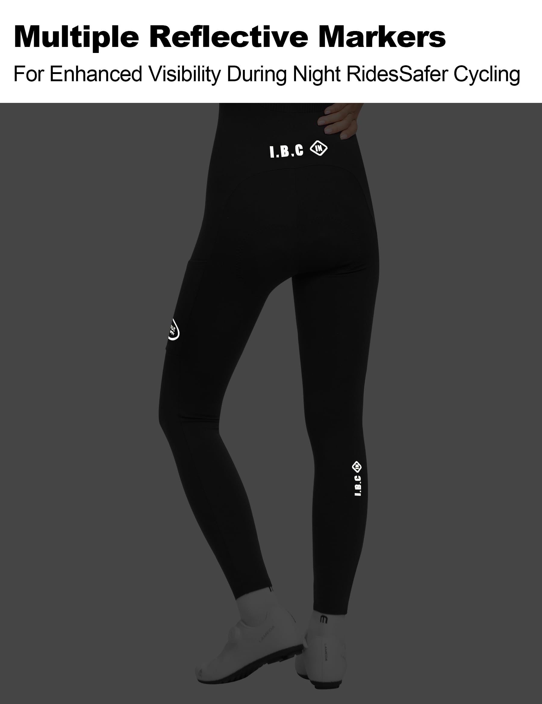 INBIKE Pantalons VTT Femme Cuissard Long Cyclsime Hiver Thermique et Respirant