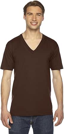 American Apparel 2456W Unisex Fine Jersey Short-Sleeve V-Neck T-Shirt ...