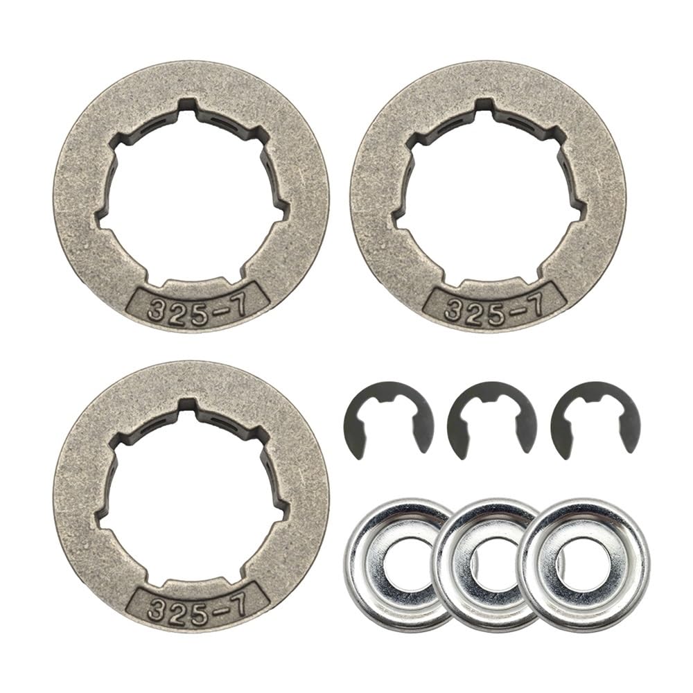 Piñón 325-7 Compatible con motosierras 021, 024, 025, 028 y 250, y Kit de piñón 325, repuestos y Accesorios.