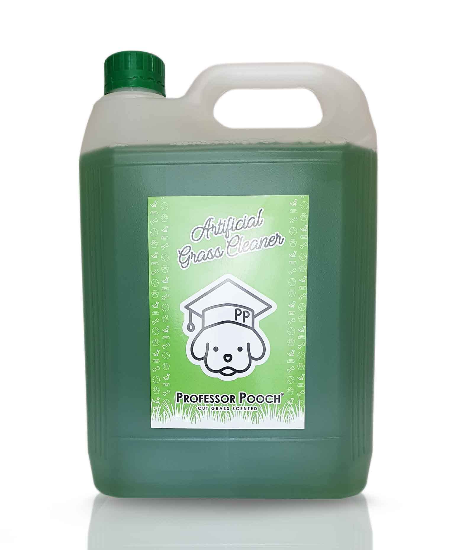 Professor Pooch Artificial Grass Cleaner for Dogs and Pet Friendly Disinfectant with Deodoriser 4 in 1 10:1 Super Concentrate 1L Makes 10L (5L)
