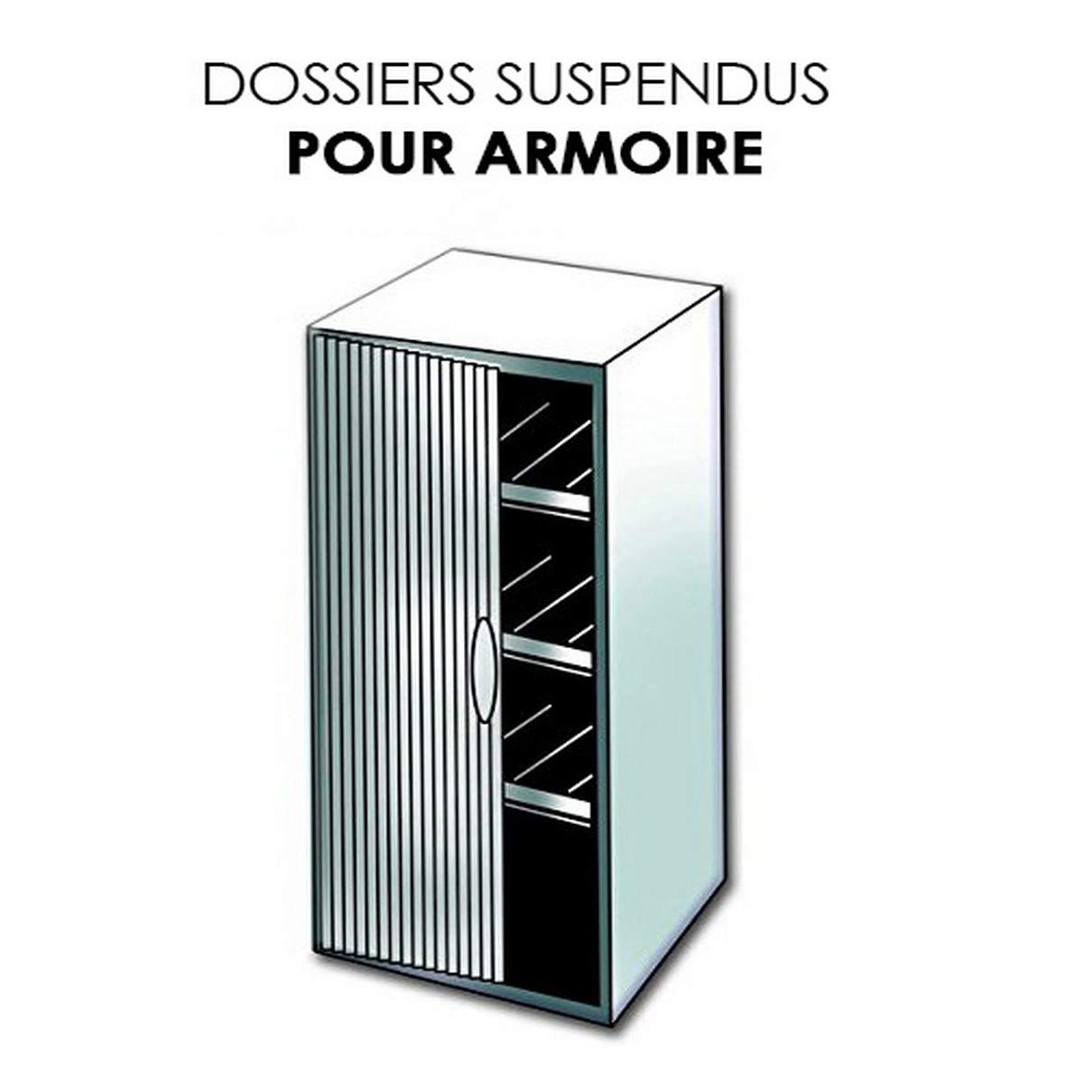 Elba Ultimate Carte Kraft Lot de 25 Dossiers Suspendus pour Armoire A4 Fond 15mm Bleu