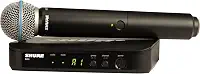 Microfone de Mão Sem Fio Shure BLX24/B58, Cápsula BETA58
