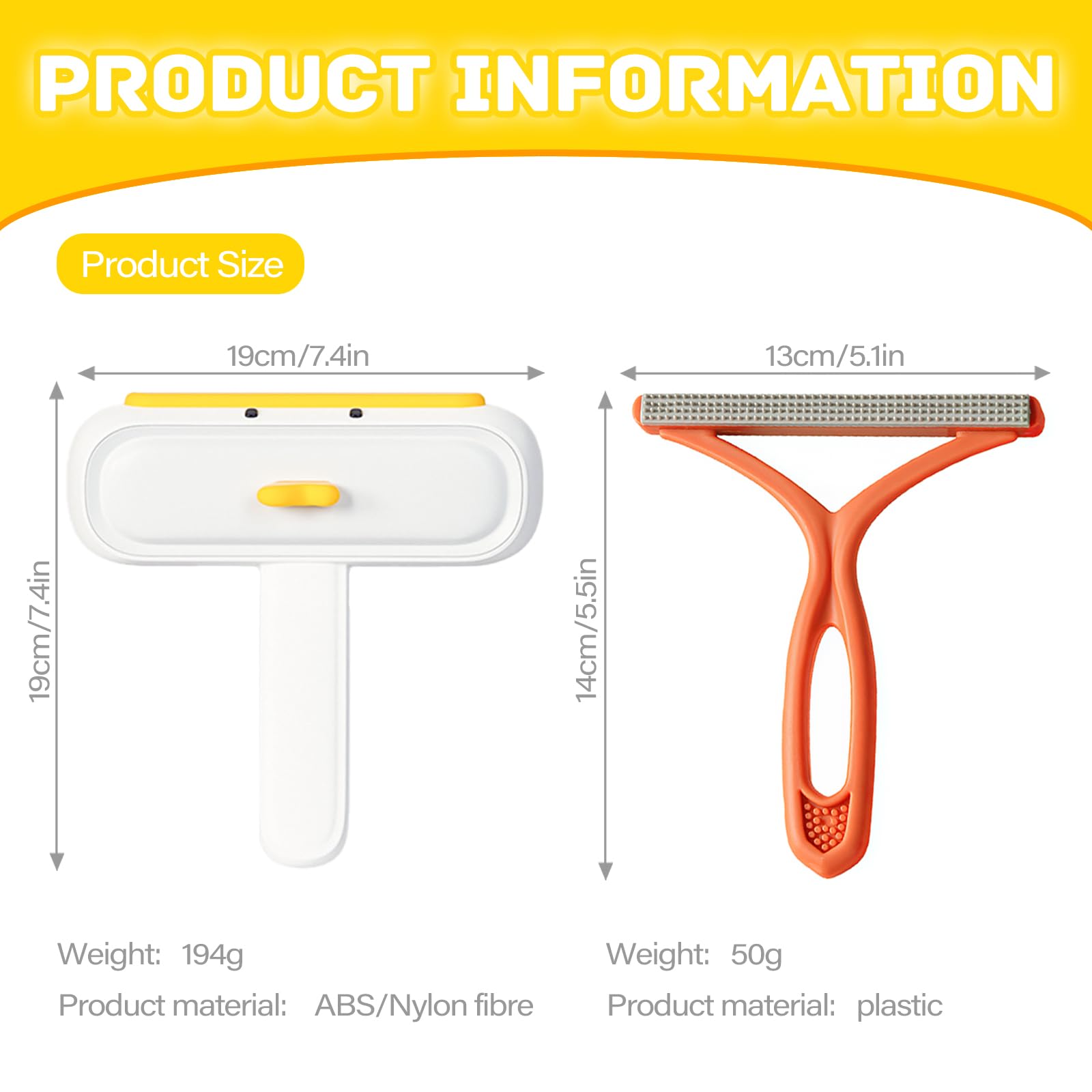 Pet Hair Remover Roller and Portable Lint Remover, Reusable Hair Removal Brush for Dogs & Cats, Clothes Fuzz Shaver - Image 2