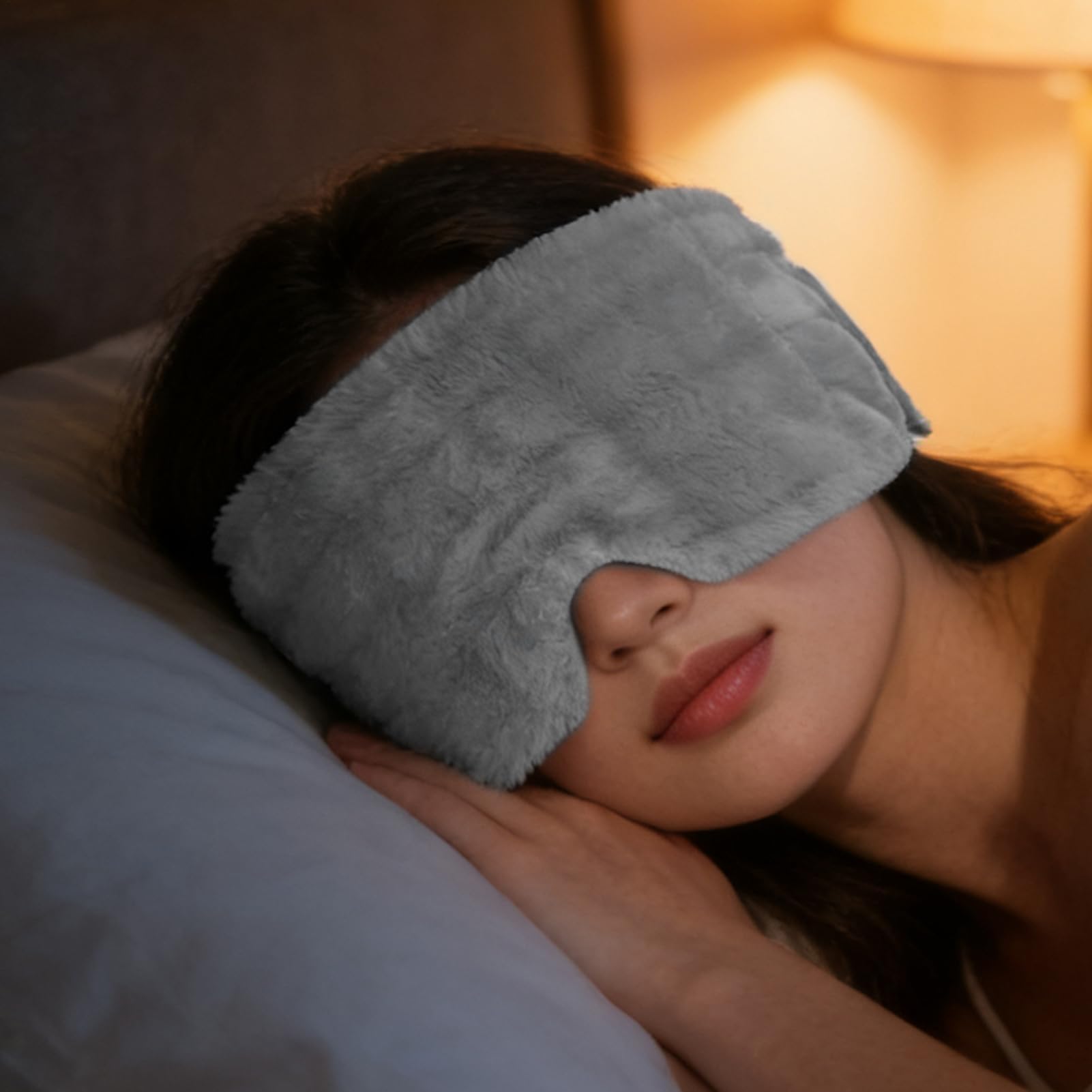 Mascherina per gli occhi delicata sulla pelle e morbida, per dormire, calmante, per viaggi in treno, viaggi, donne, uomini, adolescenti