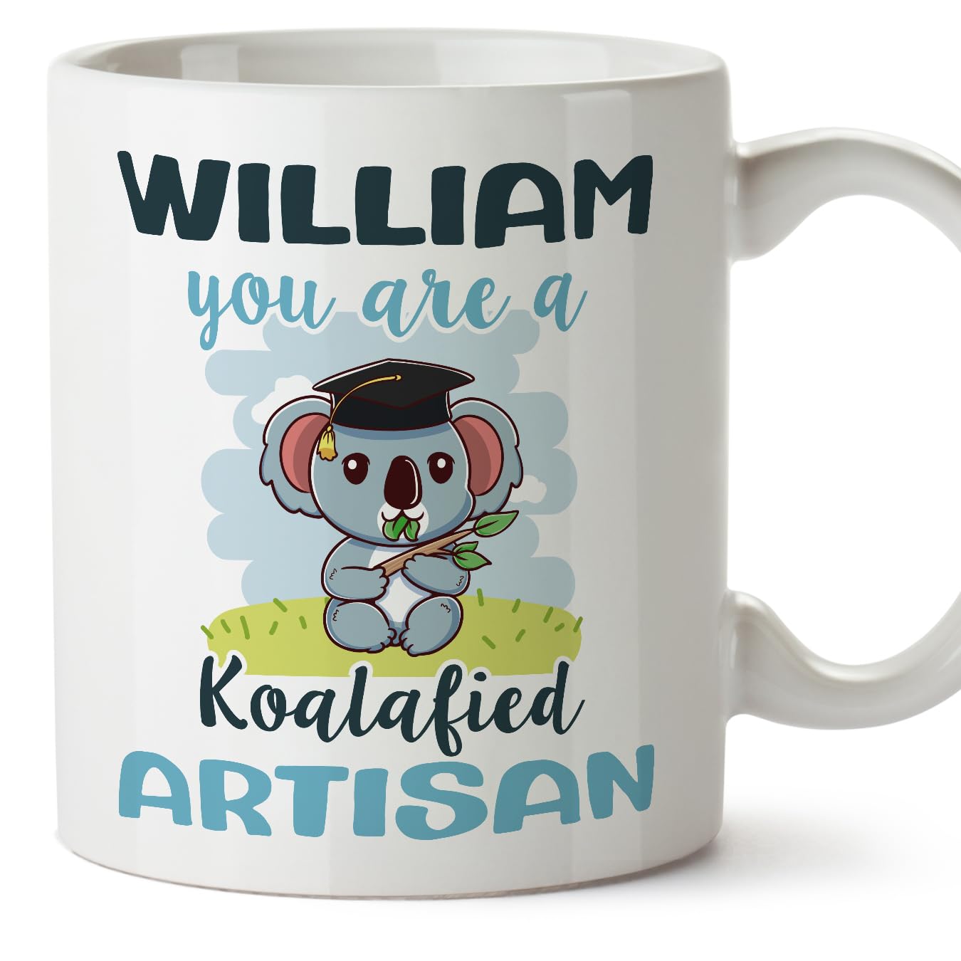 MUGFFINS Personalised Mug for Artisan man - in English - Custom Koalafied - Funny Custom Gift for Colleagues - Ceramic 11oz Mug โ image 1
