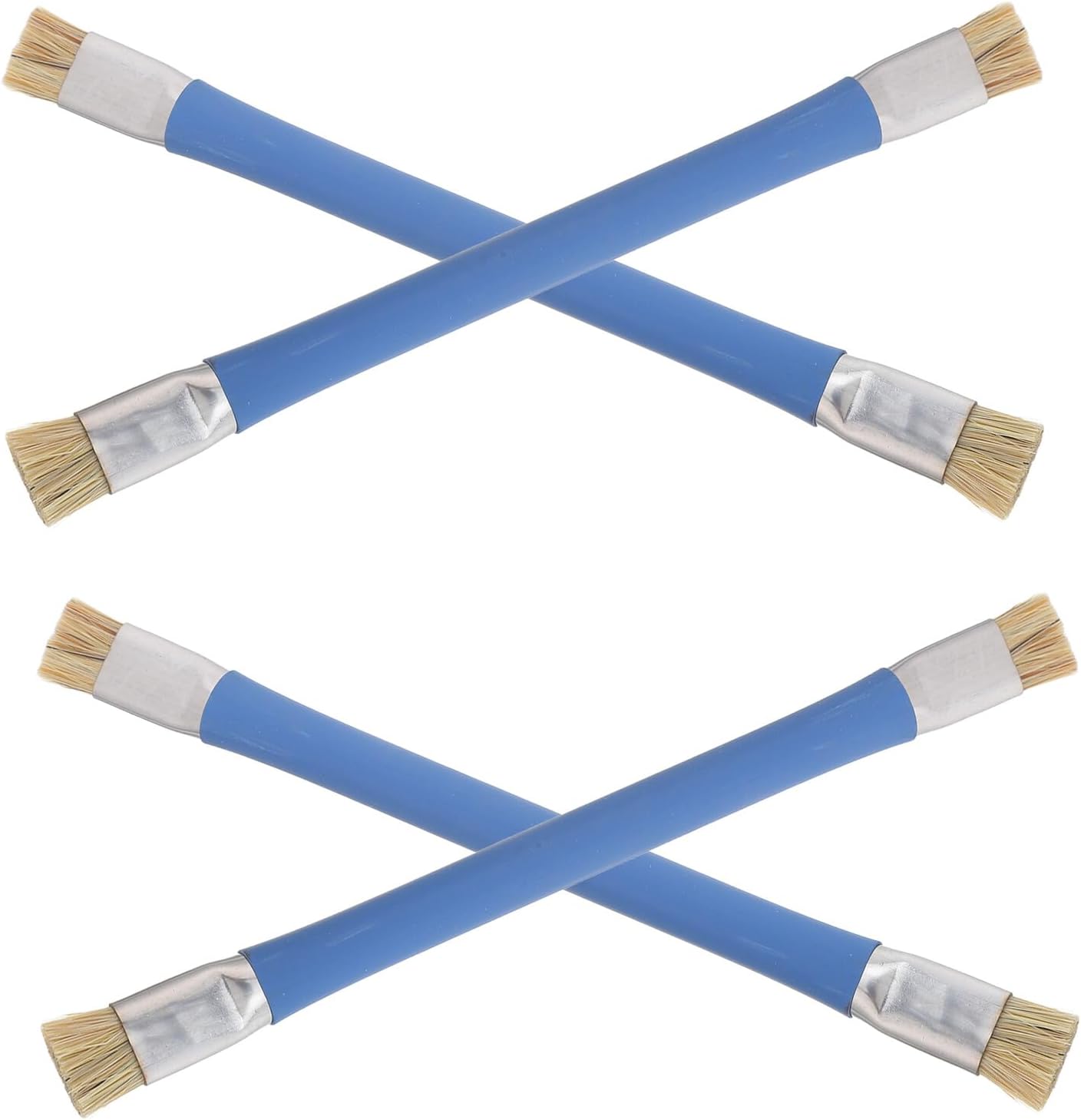 4pcs Anti-static Circuit Board Brush for Electronics Cleaning, Esd Motherboard and Semiconductor Chip Dust Removal Tool, Blue Brushes for Phone Repair and PC Maintenance