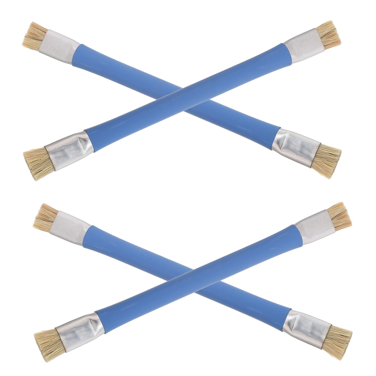 4pcs Anti-static Circuit Board Brush for Electronics Cleaning, Esd Motherboard and Semiconductor Chip Dust Removal Tool, Blue Brushes for Phone Repair and PC Maintenance
