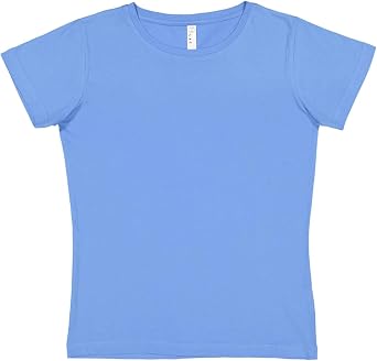 LAT Women 100% Cotton Jersey Crew Neck Short Sleeve Tee 3516
