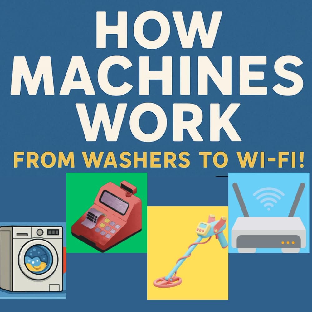 How Machines Work From washers to wifi: How things work everyday technology explained stem learning fun washing machine how wifi works how barcode ... how metal detectors work kids science book