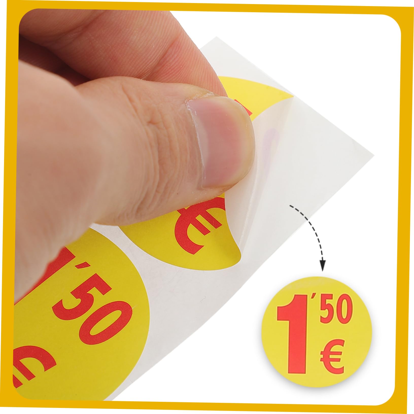 VILLCASE 5rotoli Etichette Adesive Per Prezzi Stickers Per Vendite e Supermercati Etichette Per Piccole Imprese e Mercatini