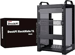 GeeekPi 8U Server Cabinet, 10 inch Server Rack for Network, Servers, Audio, and Video Equipment, DeskPi RackMate T1 Rackmount, 7.87 inch Depth