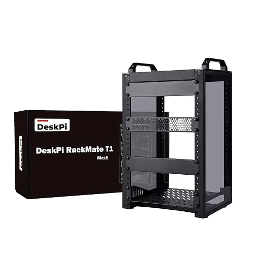 GeeekPi 8U Network Rack, 10 inch Mini Server Rack for Network, Servers, Audio, and Video Equipment, DeskPi RackMate T1, 7.87 inch Depth