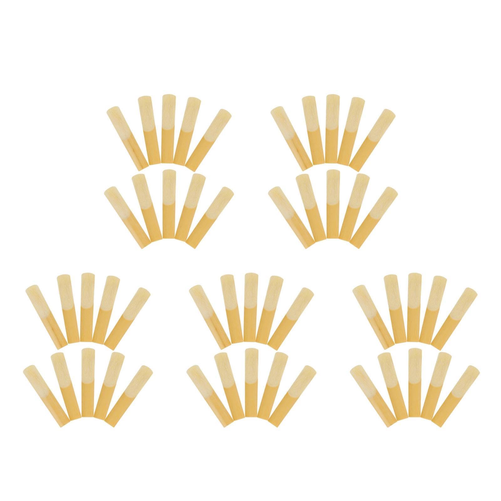 VICASKY 50piezas Lengüetas Para Clarinete Accesorios Musicales Para Músicos Reeds De Protector Para Actuaciones y Práctica