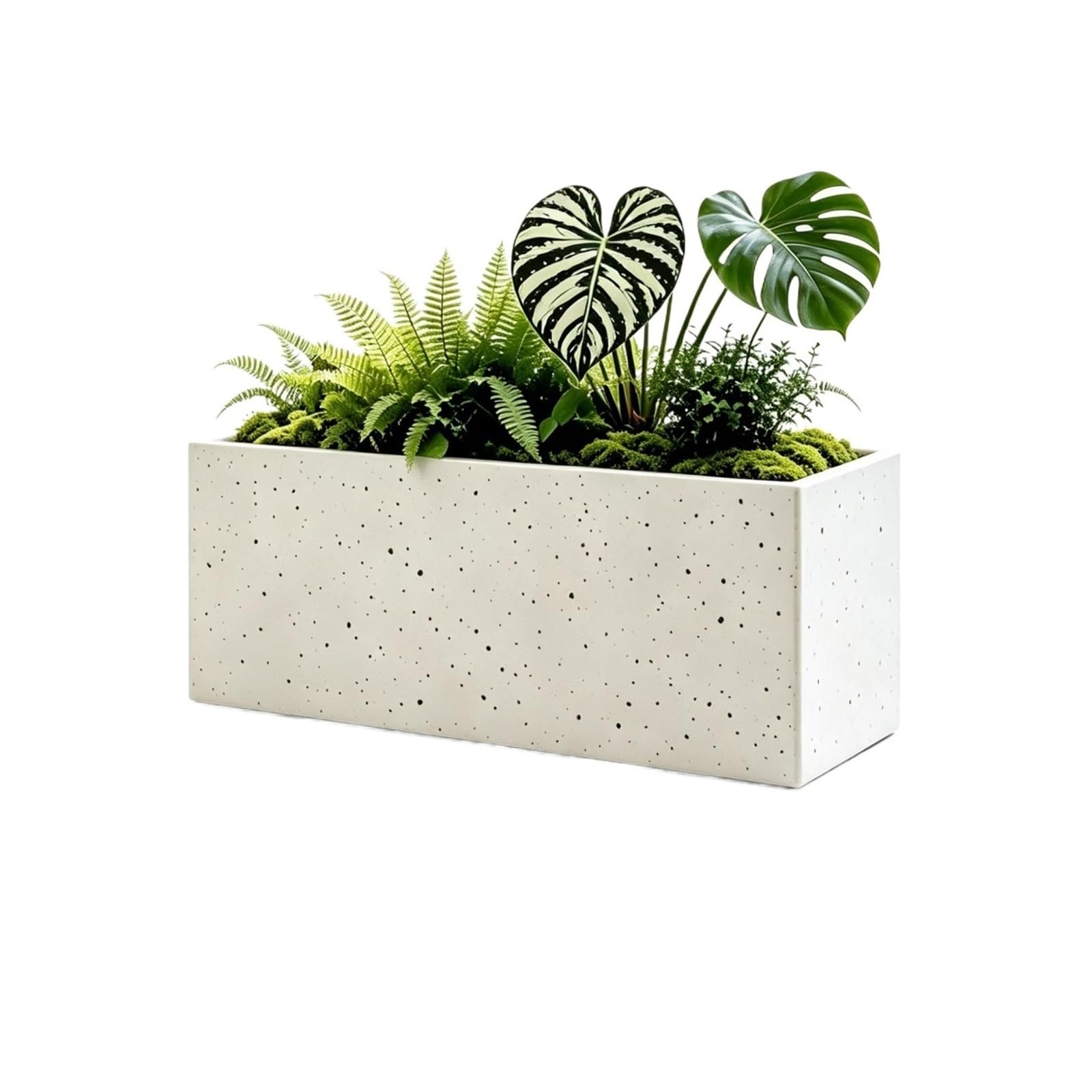guiling-1986 Outdoor Planter Box Outdoor Partition Flower Box Bed Planting Trough Vegetables Planting Container