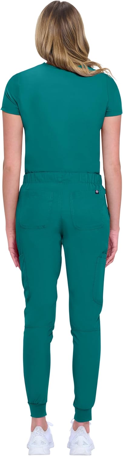 Natural Uniforms Womens 10 Pocket Cool Stretch Jogger Scrub Set - Image 3