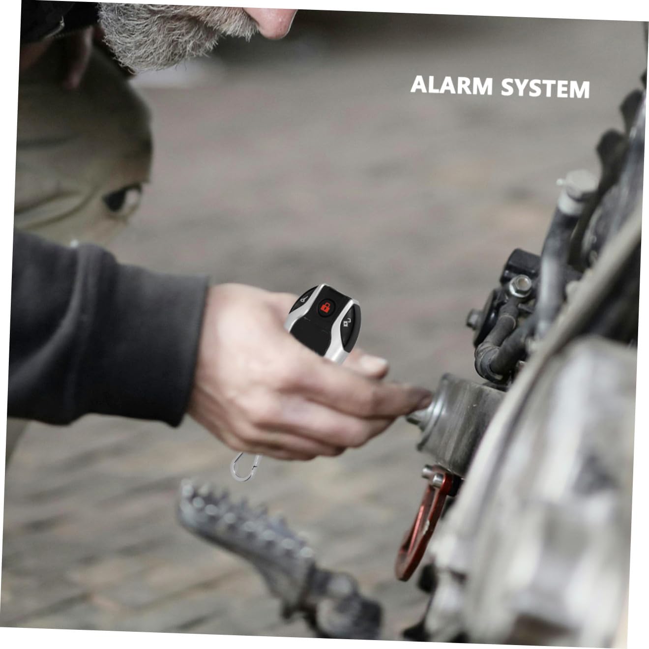 Ciieeo Kit Antifurto per Moto con Telecomando, Localizzatore Veicolo, Resistente alle Intemperie, Materiale Plastico, Kit Antifurto Professionale per Motociclette