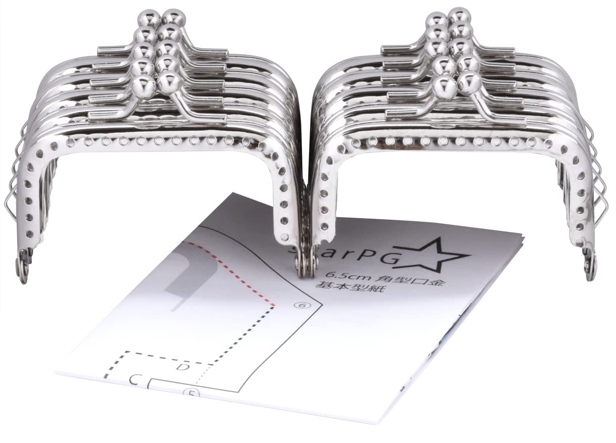 がま口 口金 25.5cm アーチ型 10本 角型40本 セット 手芸用品 がま口