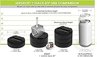 Vista 5 de Slipstick Stack-Its - Elevadores de cama ajustables de 1 pulgada (juego de 8) elevadores de altura de 1 pulgada, 2 pulgadas o 3 pulgadas, elevadores