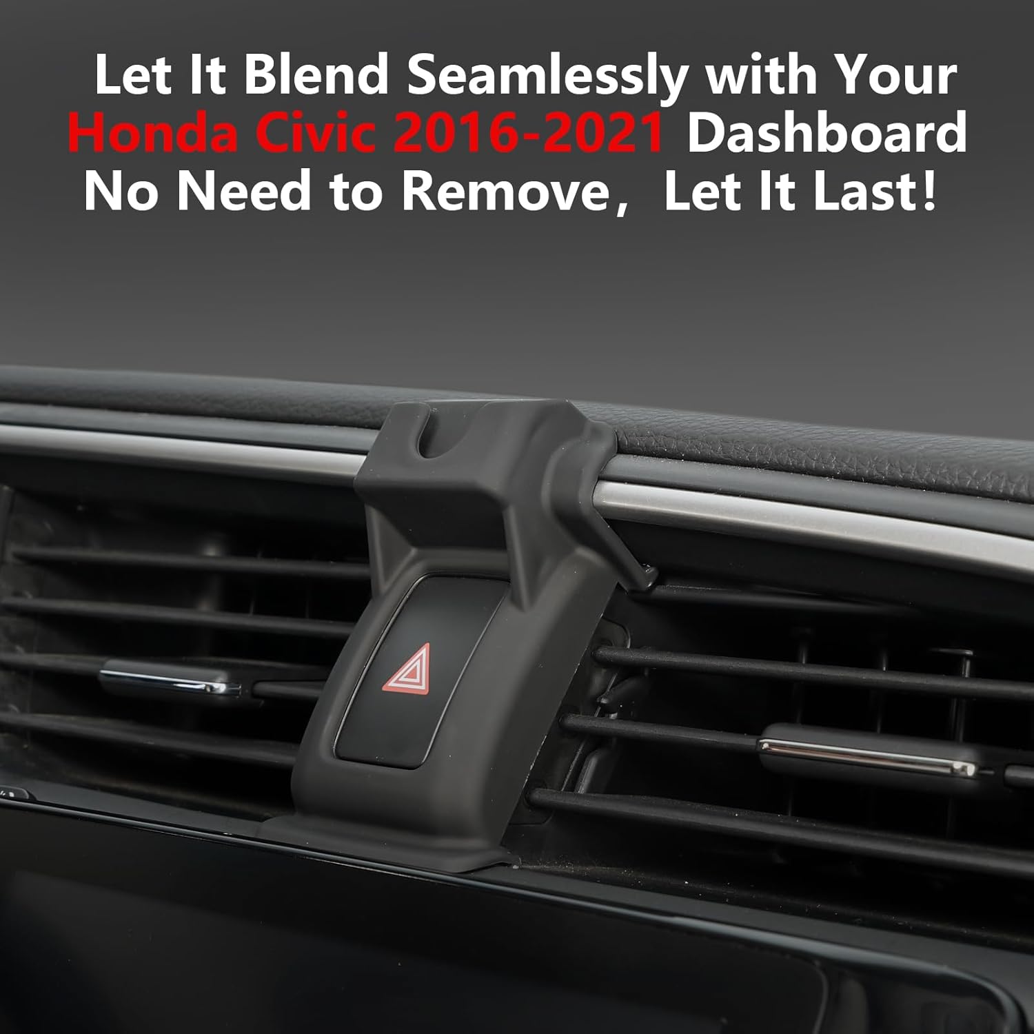 CLEC for Honda Civic 2016-2021 Magnetic Wireless Car Charger Phone Holder Mount Custom Fit for Honda Civic 2016-2021 15W Fast Charging Car Phone Holder Wireless Charger