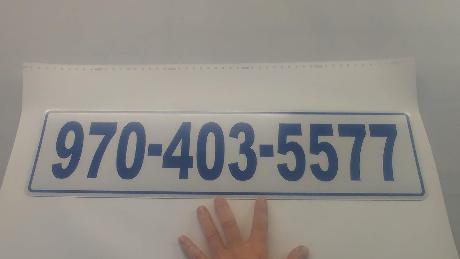 Custom Reflective Magnets for vehicles - Your Phone Number or Other Text - Sold Individually - Small or Large