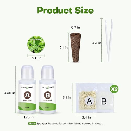Miniatura 7 de 167 semillas compatibles con Aerogarden y todas las marcas para sistema de cultivo hidropónico de jardín interior con 40 esponjas de cultivo, 40