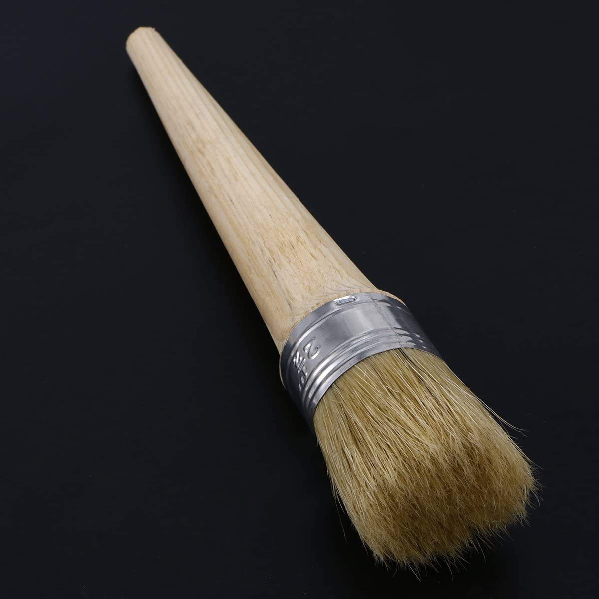 Confezione da 2 pennelli a gesso, pennello per cera per pittura a gesso, pennello per mobili, gesso e cera, strumento per la decorazione artistica della casa e pittura di mobili in legno Confezione da 2 pennelli a gesso, pennello per cera per pittura a gesso, pennello per mobili, gesso e cera, strumento per la decorazione artistica della casa e pittura di mobili in legno