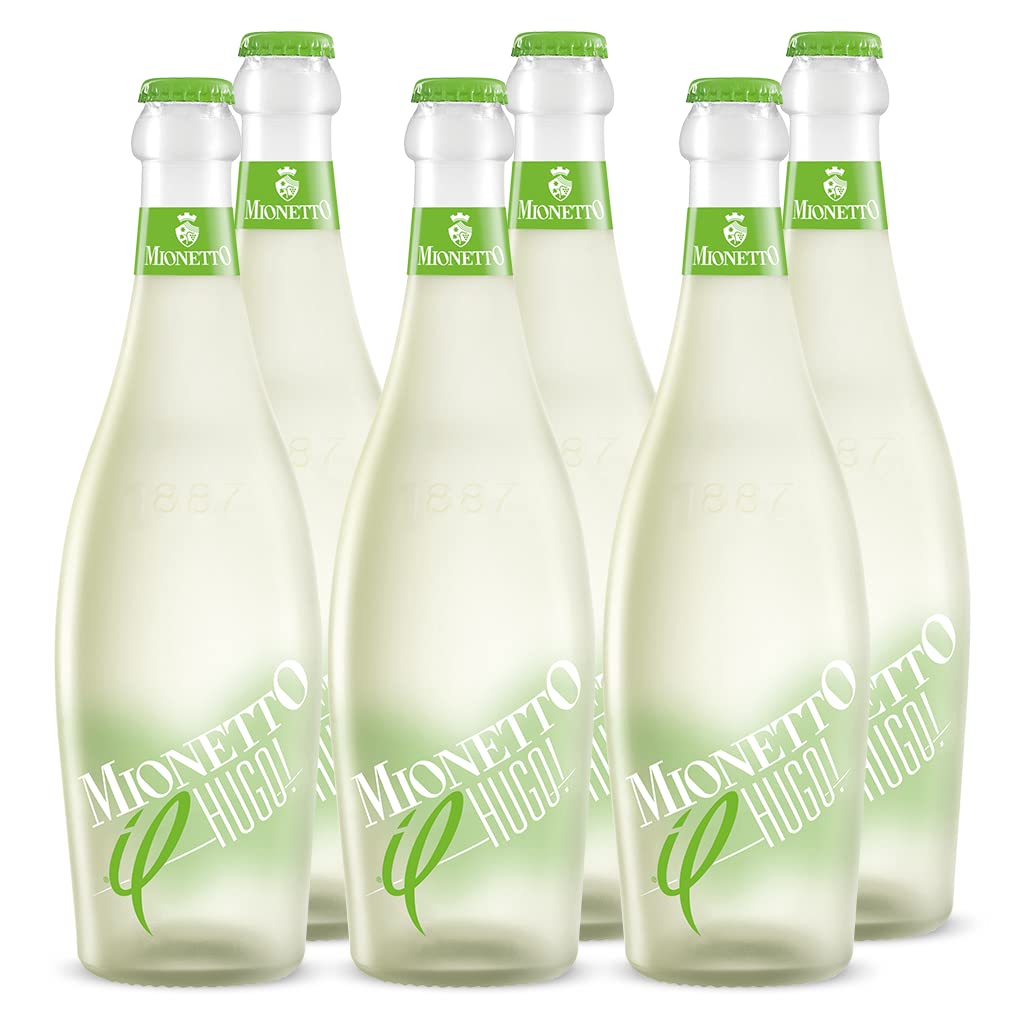 Mionetto IL Hugo Aperitivo, Holunderblüte und Limette (6x0,75l) Aktionspaket, Weinhaltiges Getränk auf Basis eines Vino Bianco aus dem Veneto, sommerliche Alternative zu Sekt, Weißwein oder Cremant