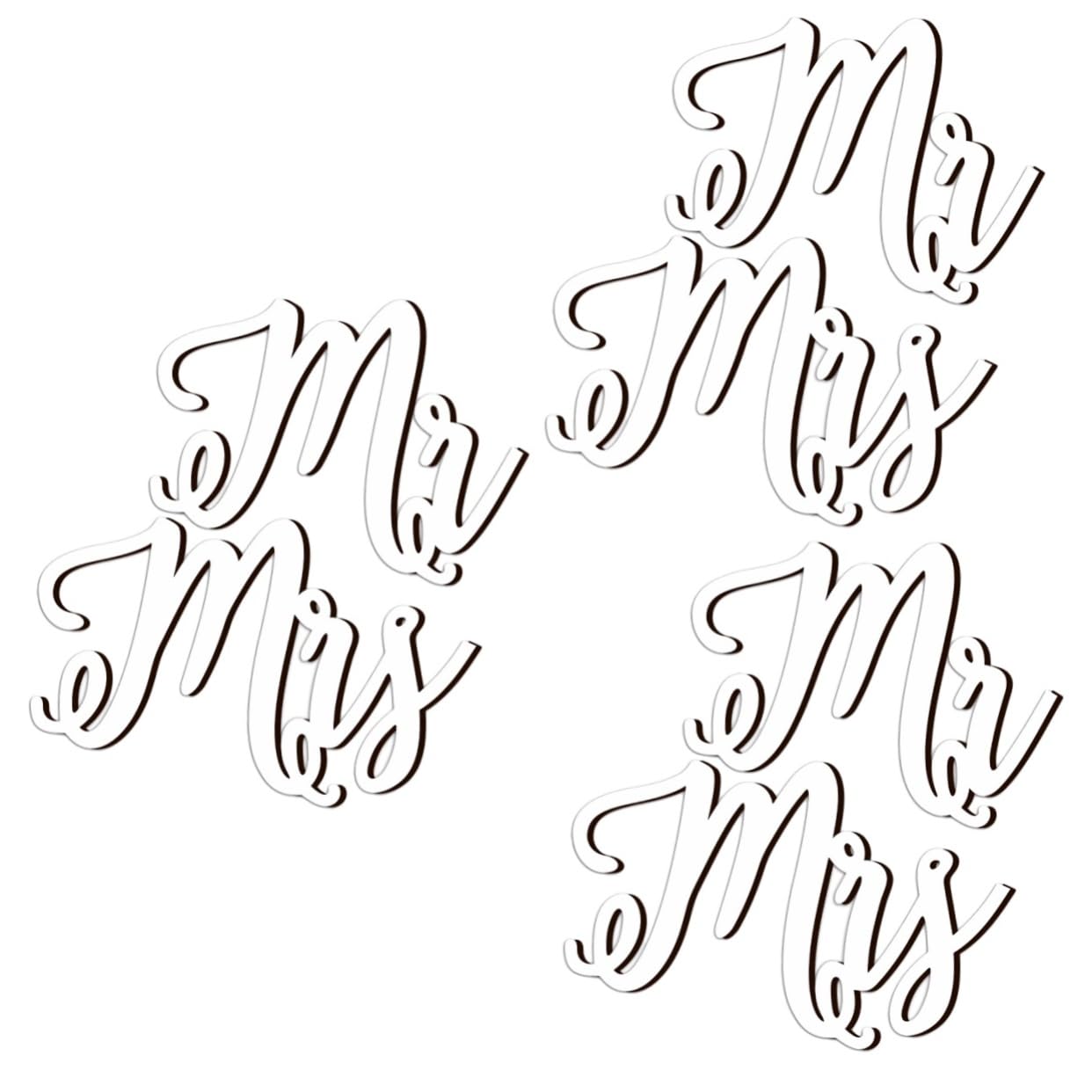 STOBAZA 3sätze Hochzeitsdekoration Holzschild Mr Mrs Hängeschild Für Stühle Stilvolle Hochzeitsaccessoires Dekorative Schilder Für Brautpaar Leicht Und Kompakt Für Hochzeitstag Und