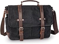 Vista 2 de peacechaos Bolsa de mensajero para hombre, maletines para laptop de 15.6 pulgadas, bolsa cruzada para computadora, trabajo, oficina