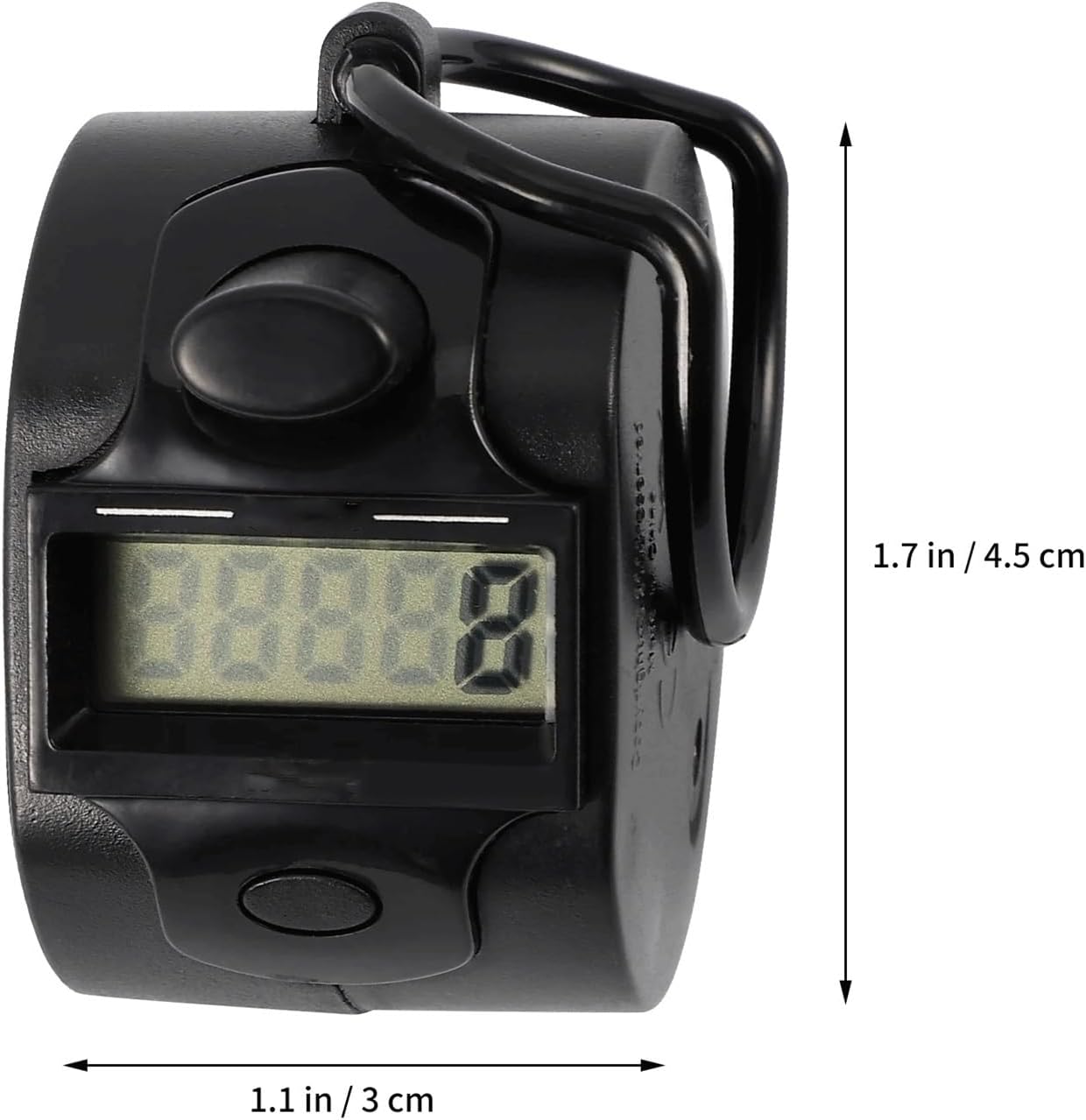 HBJWOV Manual Counter Mechanical Counting Recorder Fitness Information Tool Digital 5 Tally Number Precision Pedometer