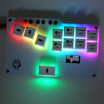Fighting Box Game Keypad, Fighting Gamepad Controller Arcade Joystick for MiSTerFPGA, PC, PS3, Switch, Steam Deck, Arcade Fight Stick for Android
