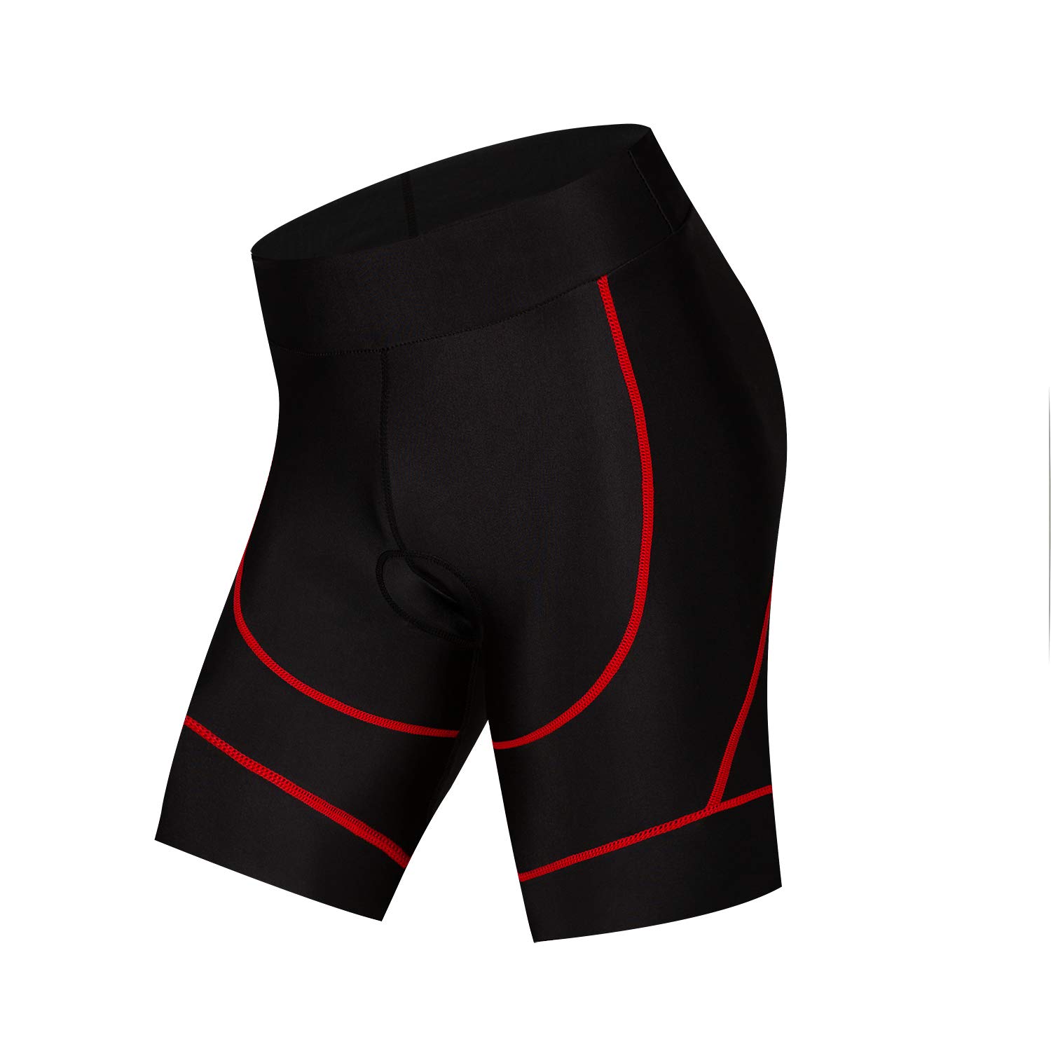 Weimostar Cycling Shorts Women Gel Padded Bicycle Riding Pants Bike Biking Clothes Cycle Wear Tights Red Black Size M