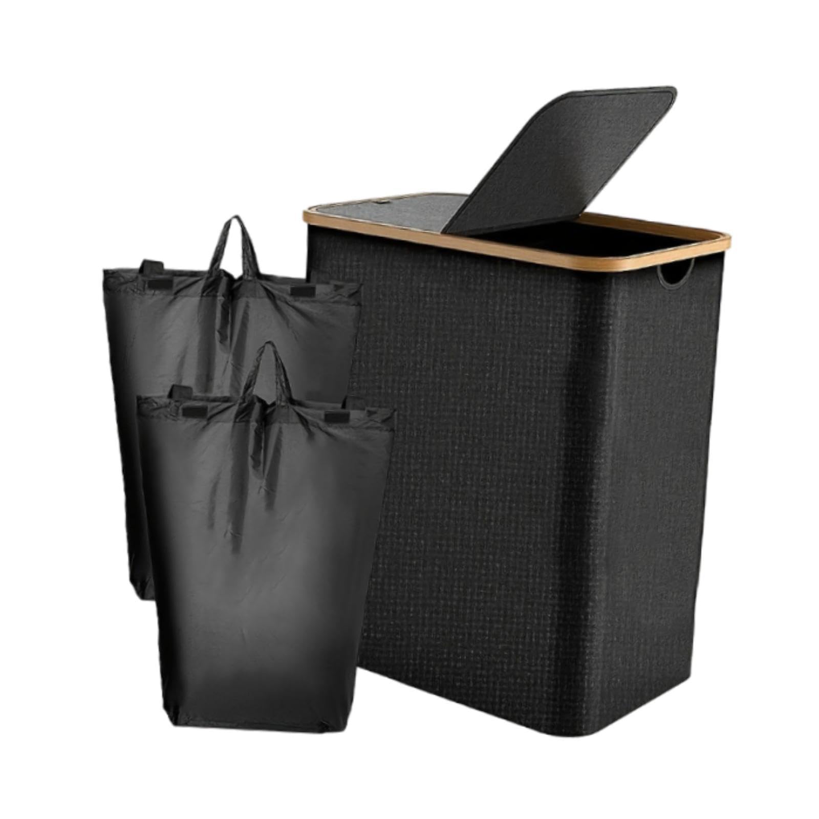 SECRET DESIRE Creations Laundry Hamper with Lid Portable Laundry Basket for Bathroom College Nursery|Home Decor|Figurines-image-8