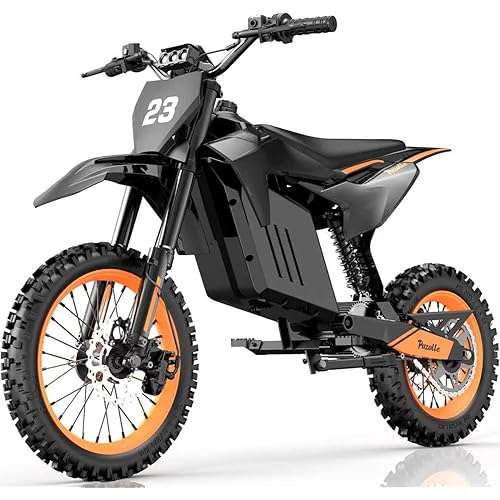 YVY Electric Dirt Bike for Teens & Adults - 14"/12" All-Terrain Tires 3500W Motor 38 MPH Max Speed, 48V 30 Ah Lithium Battery, Up to 60+ Miles Range, Hydraulic Brakes & Full Suspension System UL2849
