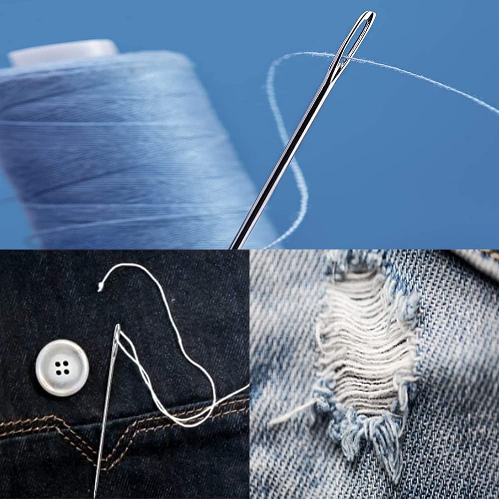 25-teiliges Nadelset 5 Längen mit großem Öhr