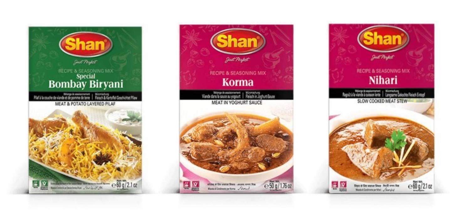 Shan Special Bombay Biryani, 60 g + Nihari 60 g + Korma Masala 50 g, 220 g with Combo Pack (B08D3GL4R6) Amazon Price History, Amazon Price Tracker