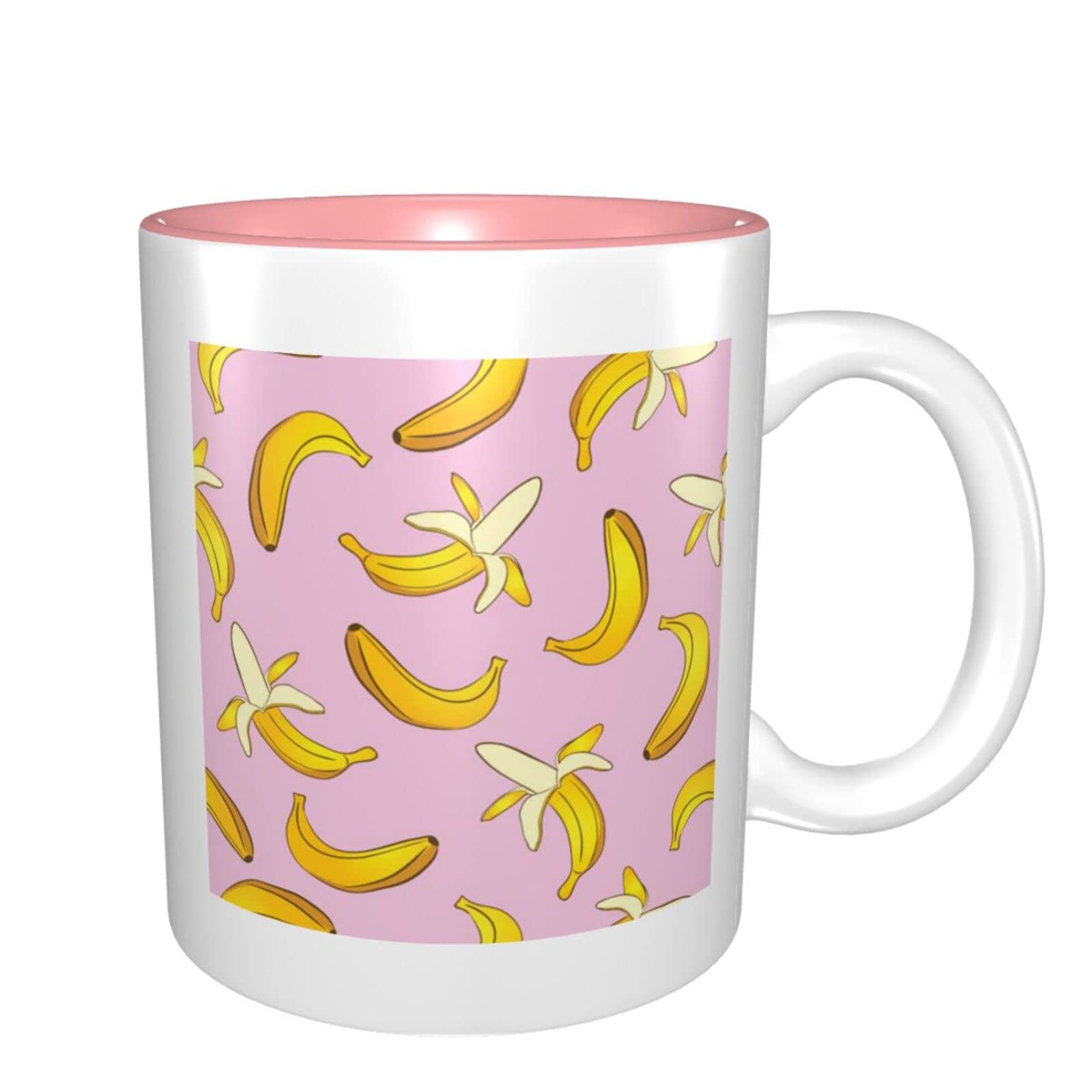 Perfk Keramik-Kaffeetasse In Fruchtform – Bananen-Design, 450 Ml, Mit Griff