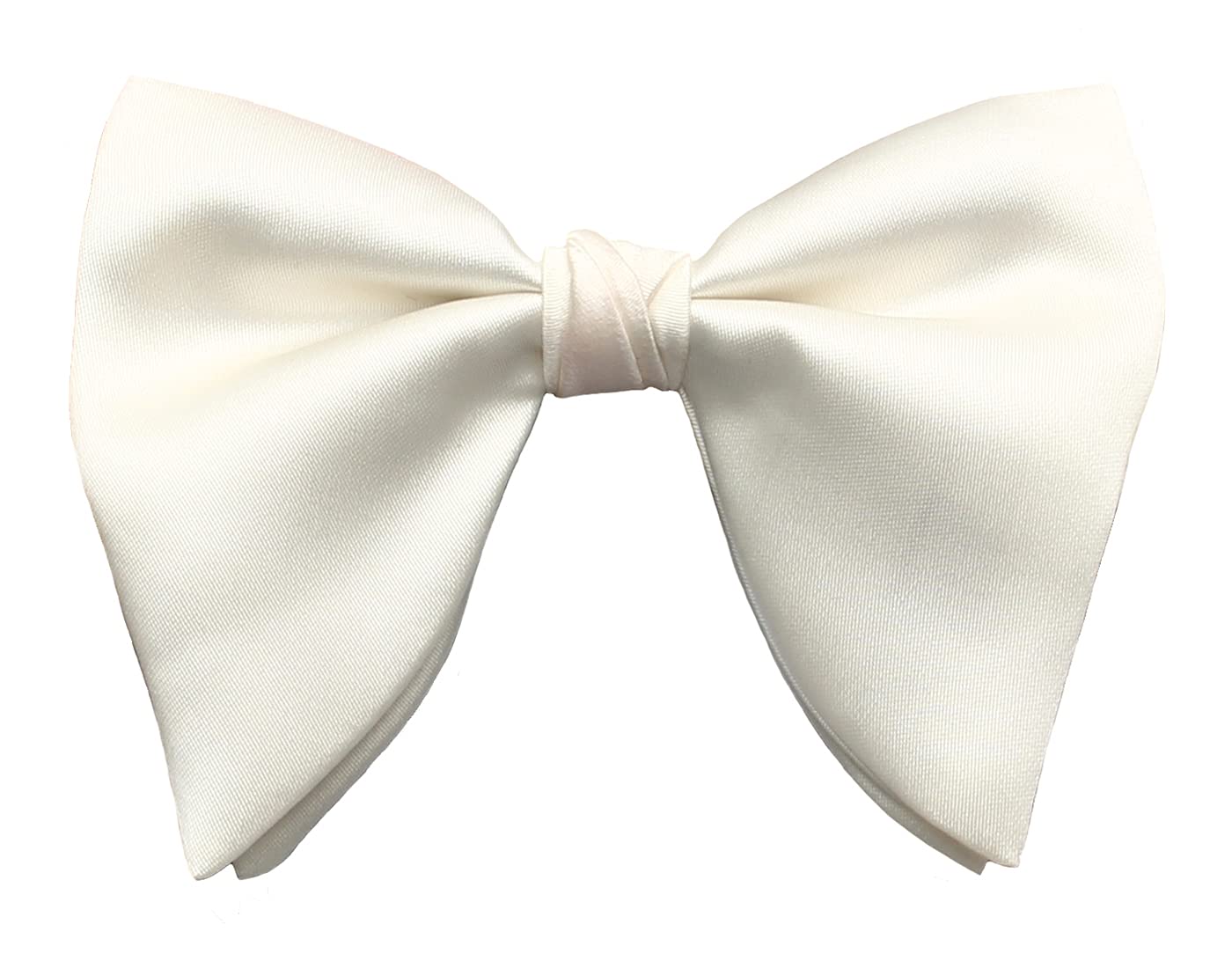 Mens Oversized Satin Silk Bow Tie Solid Color Formal Tuxedo Big Bowtie