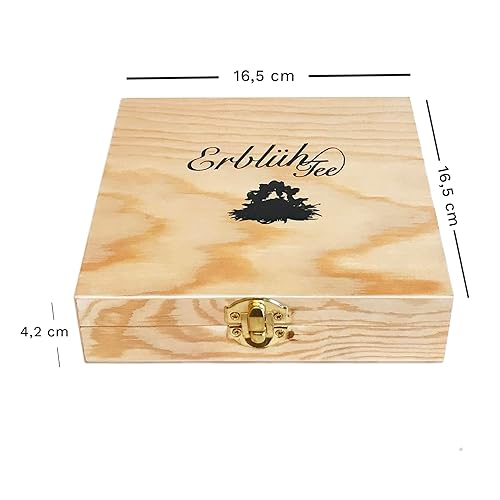 Miniatura 5 de Creano Té floreciente Abloom Tea - Juego de regalo de té floreciente en elegante caja de té de madera, 12 piezas