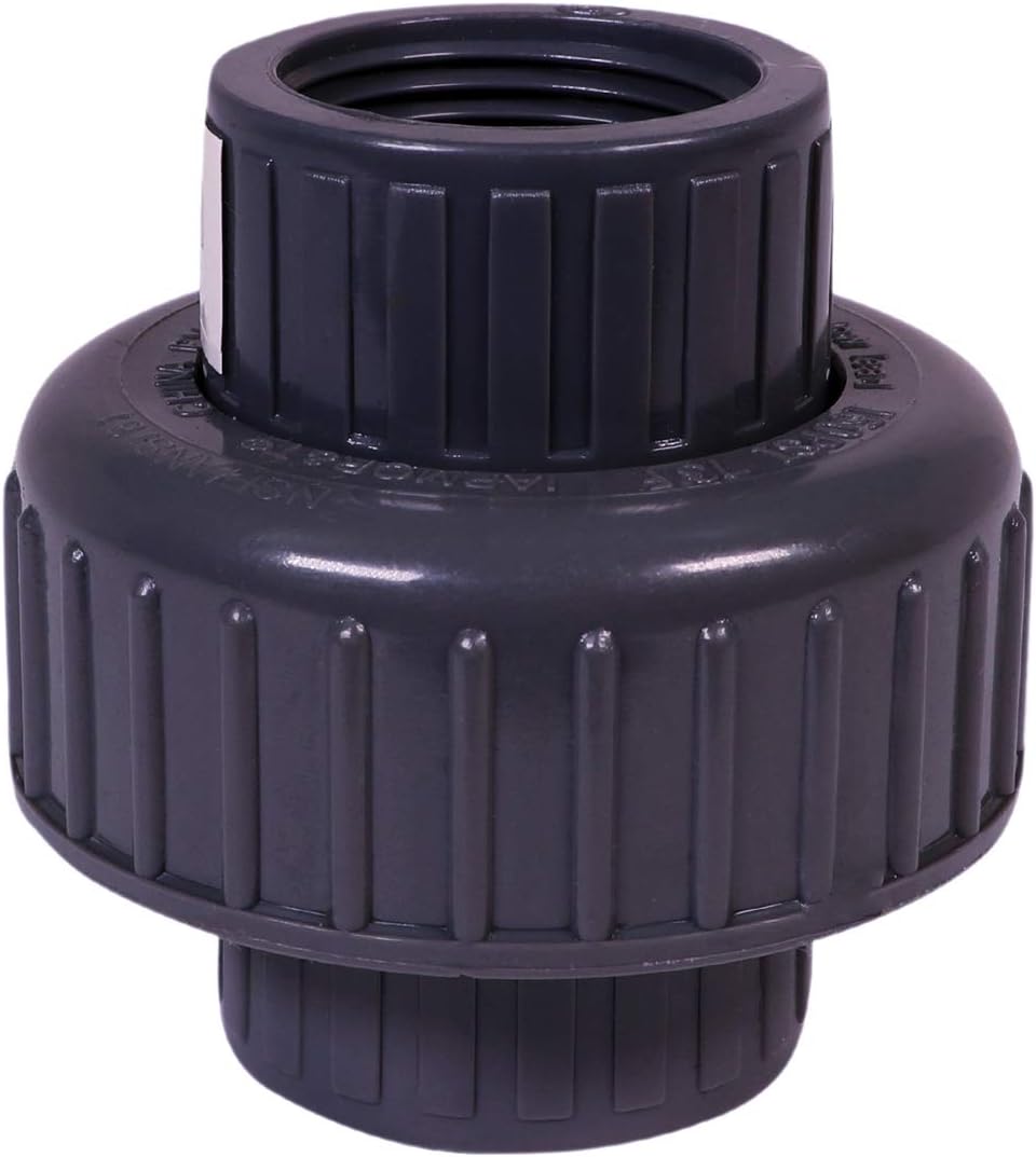 Midline Valve 582DV034 PVC Union Coupling Pipe Fitting; 3/4