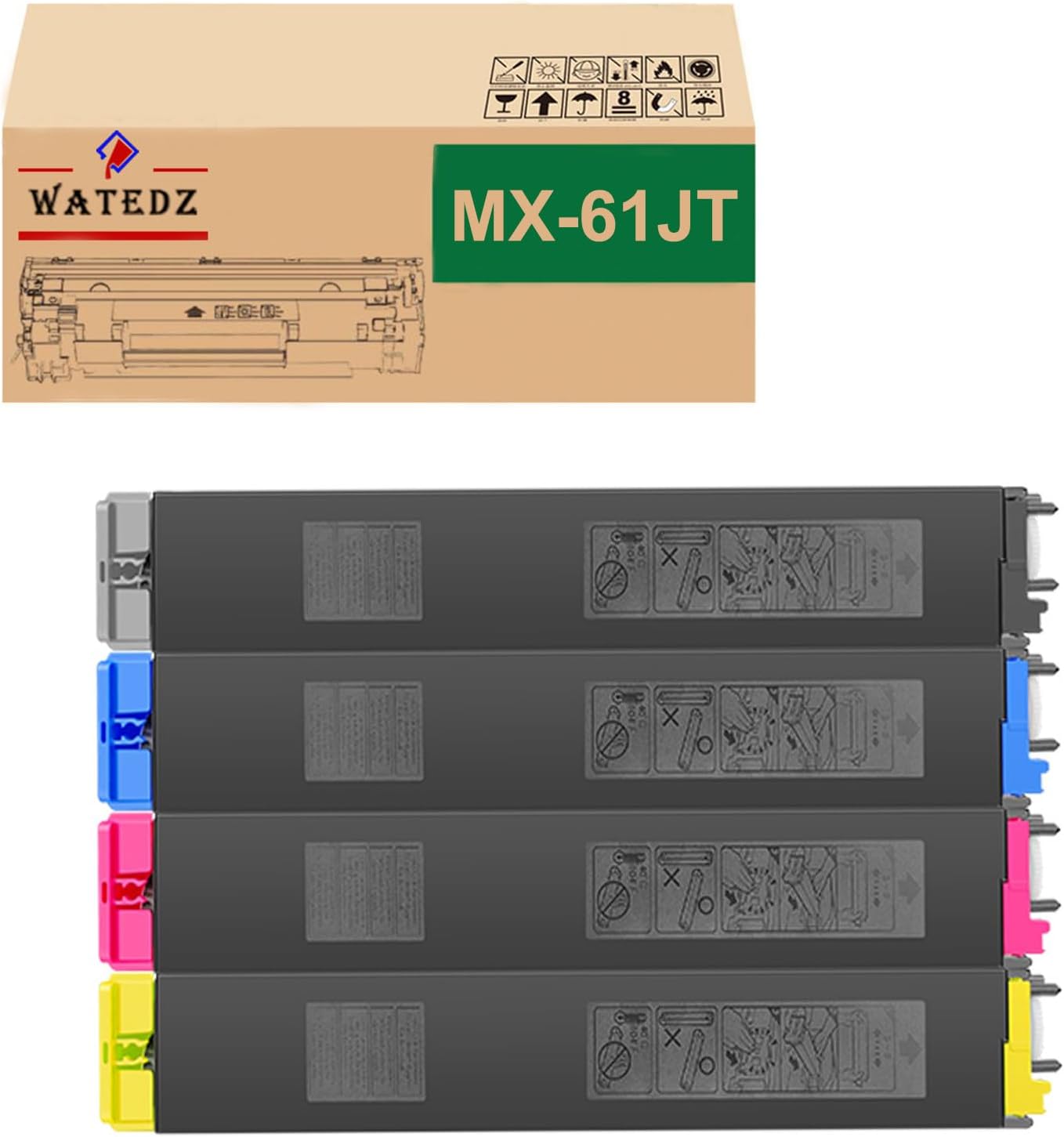 WATEDZ Sharp用 MX-61JT 大容量 MX-61JT-BA MX-61JT-CA MX-61JT-MA