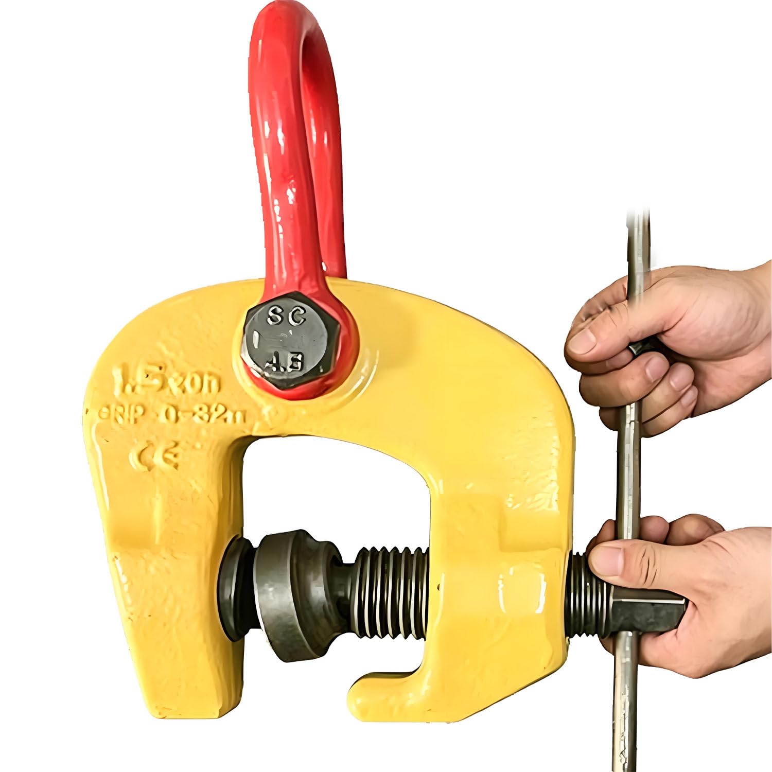 UORDBY Vertical Plate Lifting Clamp 1.5T/3T Screw, Self-Locking, 0-32/50mm Jaw 3T-2items