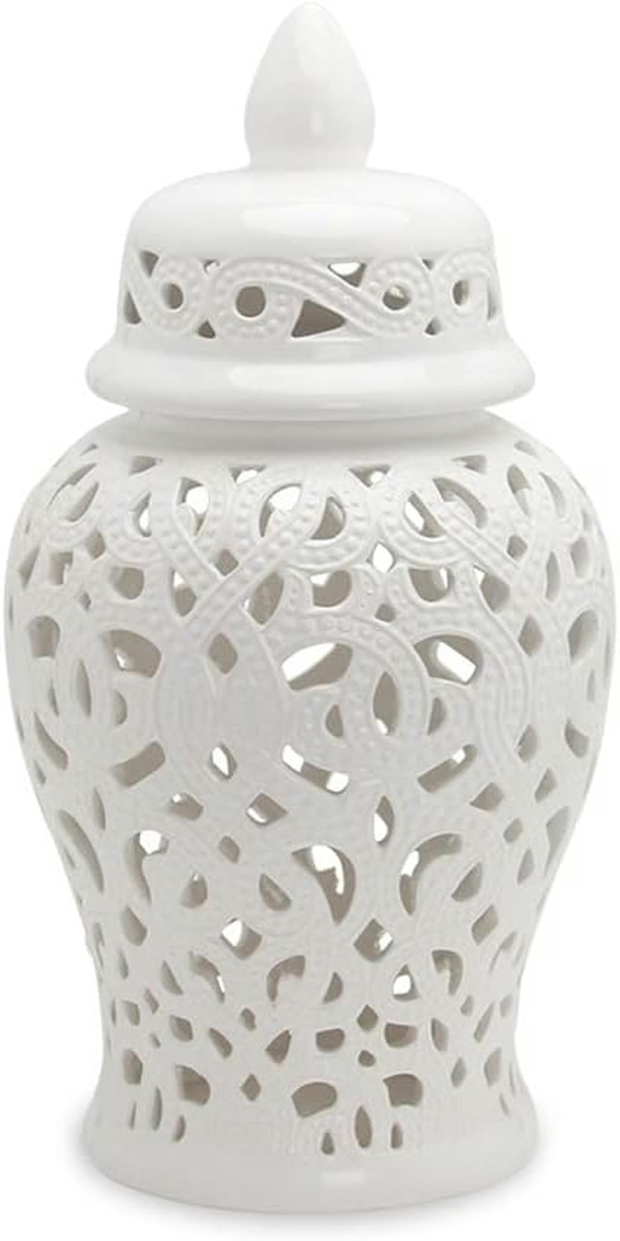 Pot de gingembre rétro blanc vase décoration maison en céramique