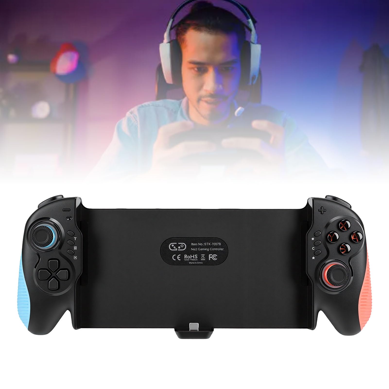 Fabater Joypad Sostitutivo per 2 con modalità e Funzione di Chat Vocale per Un'esperienza di Gioco Migliorata per Tutti i Giocatori