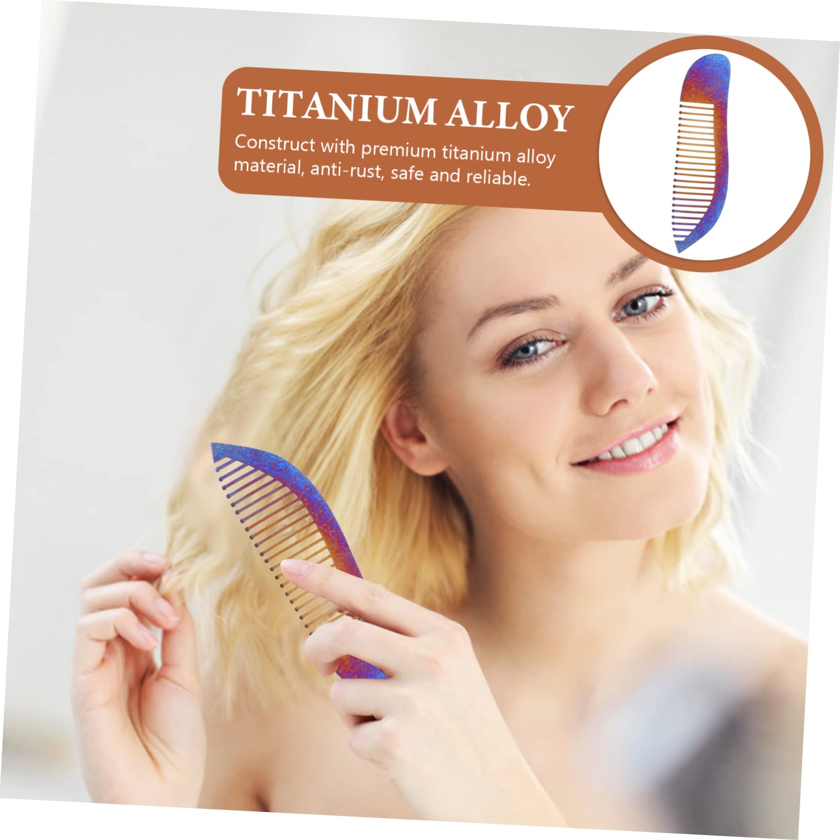 Peine para Cortar el Pelo de Aleación de Titanio, Portátil