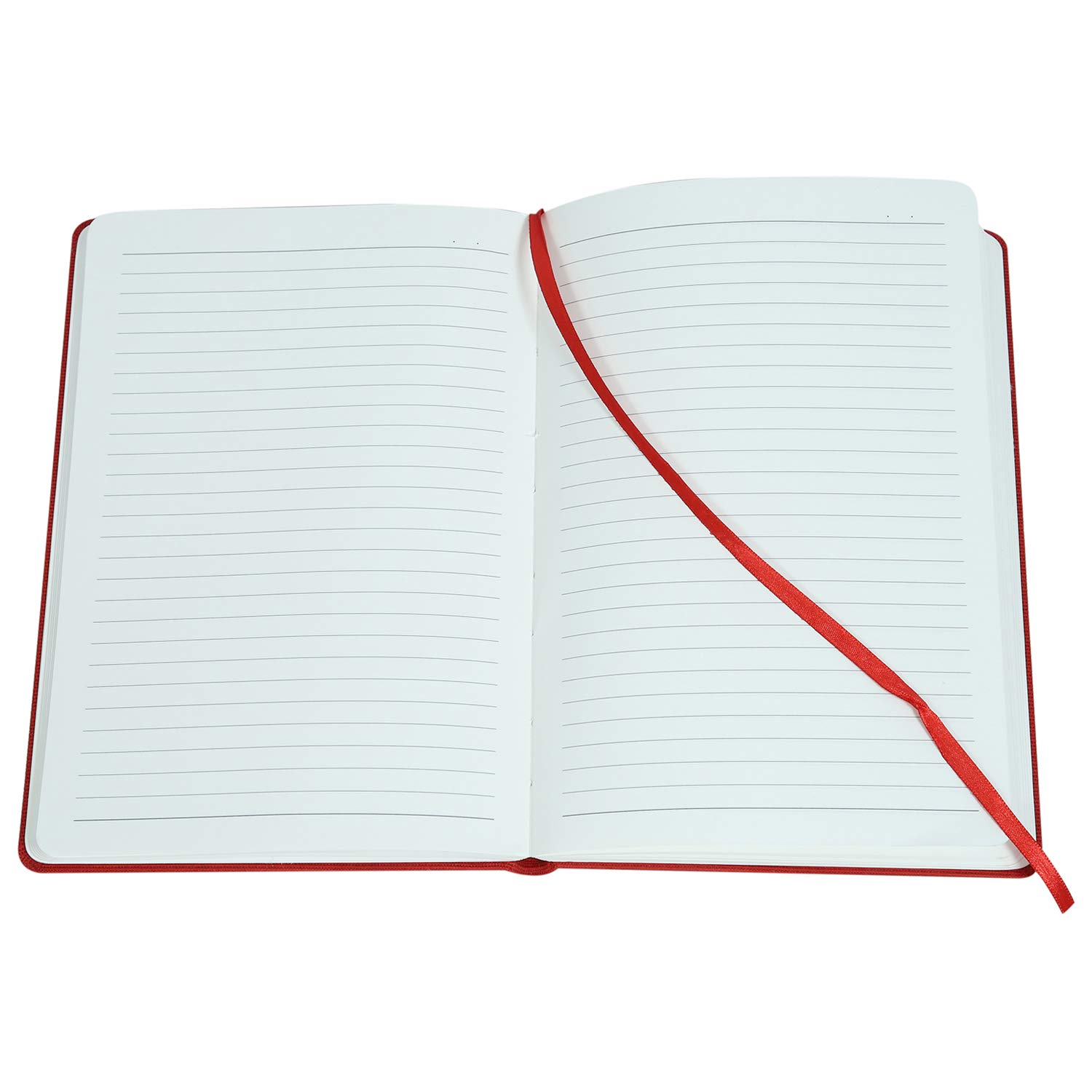 Comma Regina – Cuaderno de encuadernación dura con cierre horizontal de banda elástica – 192 páginas – Papel de sombra natural de 80 g/m² – Material de la cubierta de tela de lino – (rojo)
