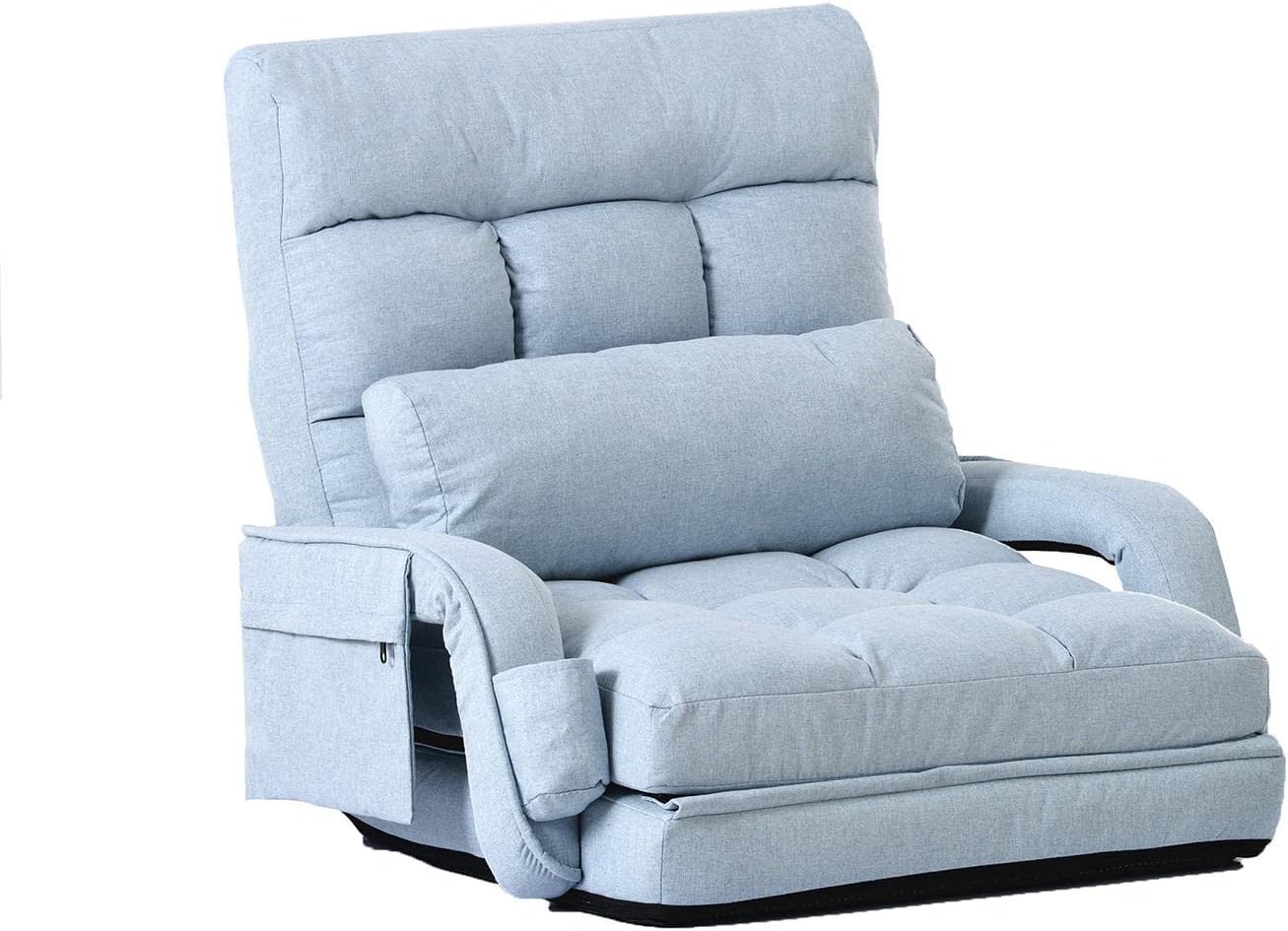 最安挑戦 座椅子 リクライニング 14段ギア リクライニングチェアー ファブリック 座イス おしゃれ 椅子 チェアー いす イス コンパクト マックスサイズ 男向け ゆったりサイズ 座面幅62cm Blue Flexjobs24 Nl