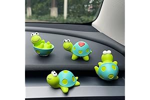 4 Pcs Mini Resin Tortoise Figurines: Enhance Your Car Decor
