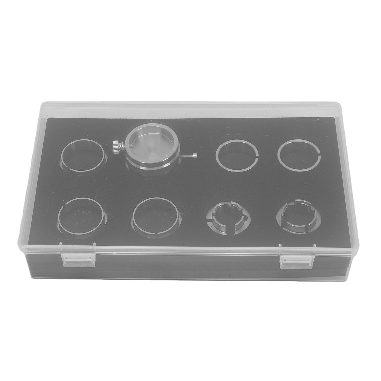 Brrnoo Kit de Reparación de Relojes de Acero Inoxidable con Soporte de Base de Movimiento de Reloj con Diseño de Agarre Seguro para Movimientos BZ 2000 ETA 7750 BZ 2824 3135 2671